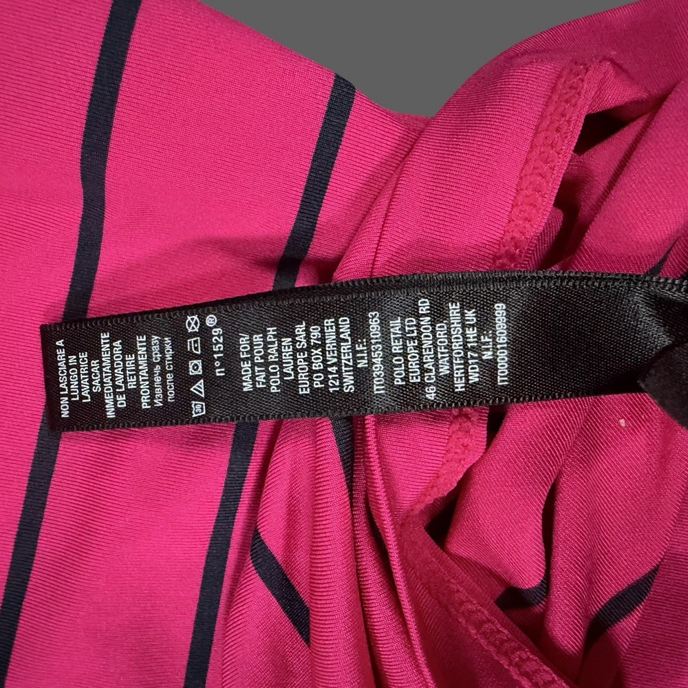 RLX Golf Ralph Lauren Polo Shirt Size XL  Men's Striped Performance F712 Pink - Picture 7 of 10